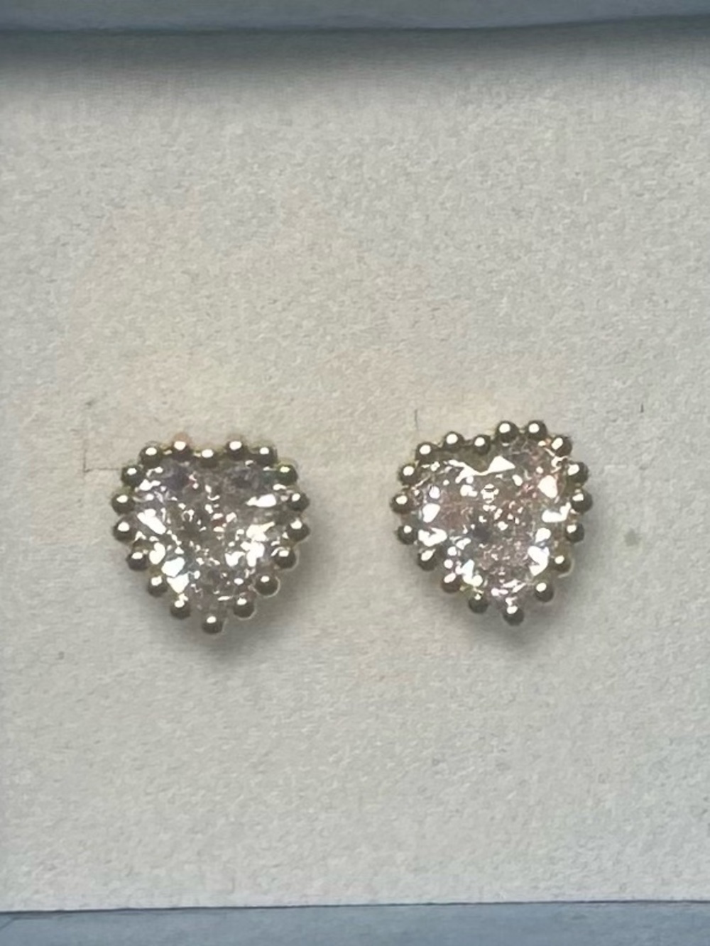 Heart Crystal Stud Earrings